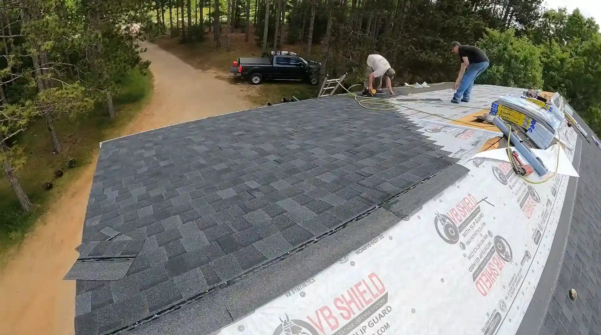 High-quality residential roofing installation by the best Bismarck Roofing Company.